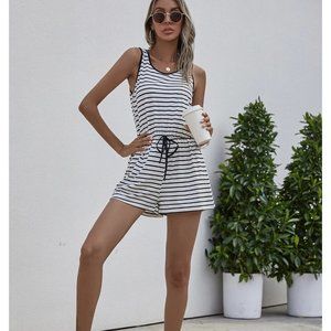 Moving Sale 🎉NEW!! Striped Print Tank Romper